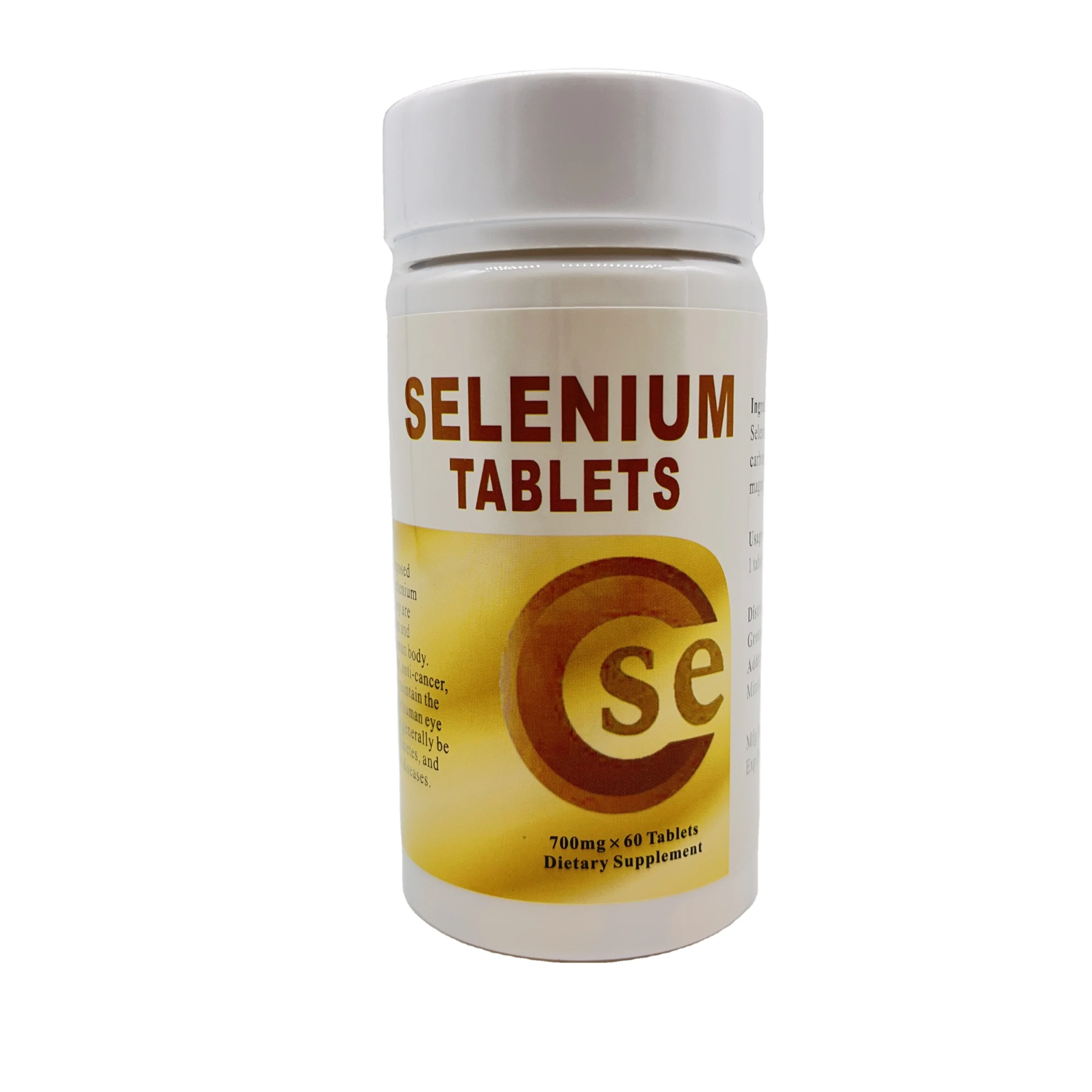 Natural Selenium Vitamin Supplement Selenium Tablet for Liver Health and Immune Support