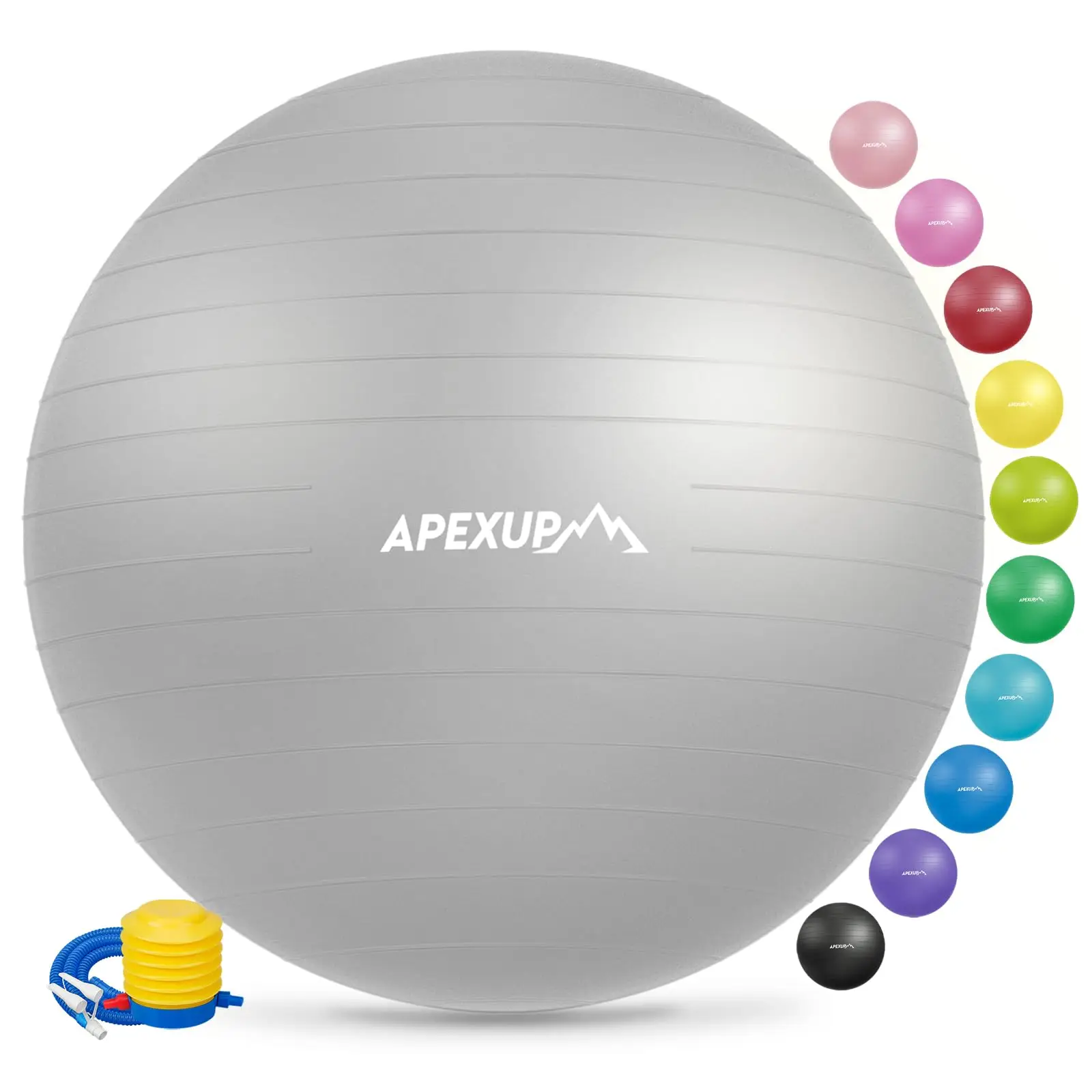 Heavy Duty Various Size And Color 25/45/55/65/75CM Gym Ball for Fitness Anti Slip Stability Chair PVC Yoga Ball Exercise Ball