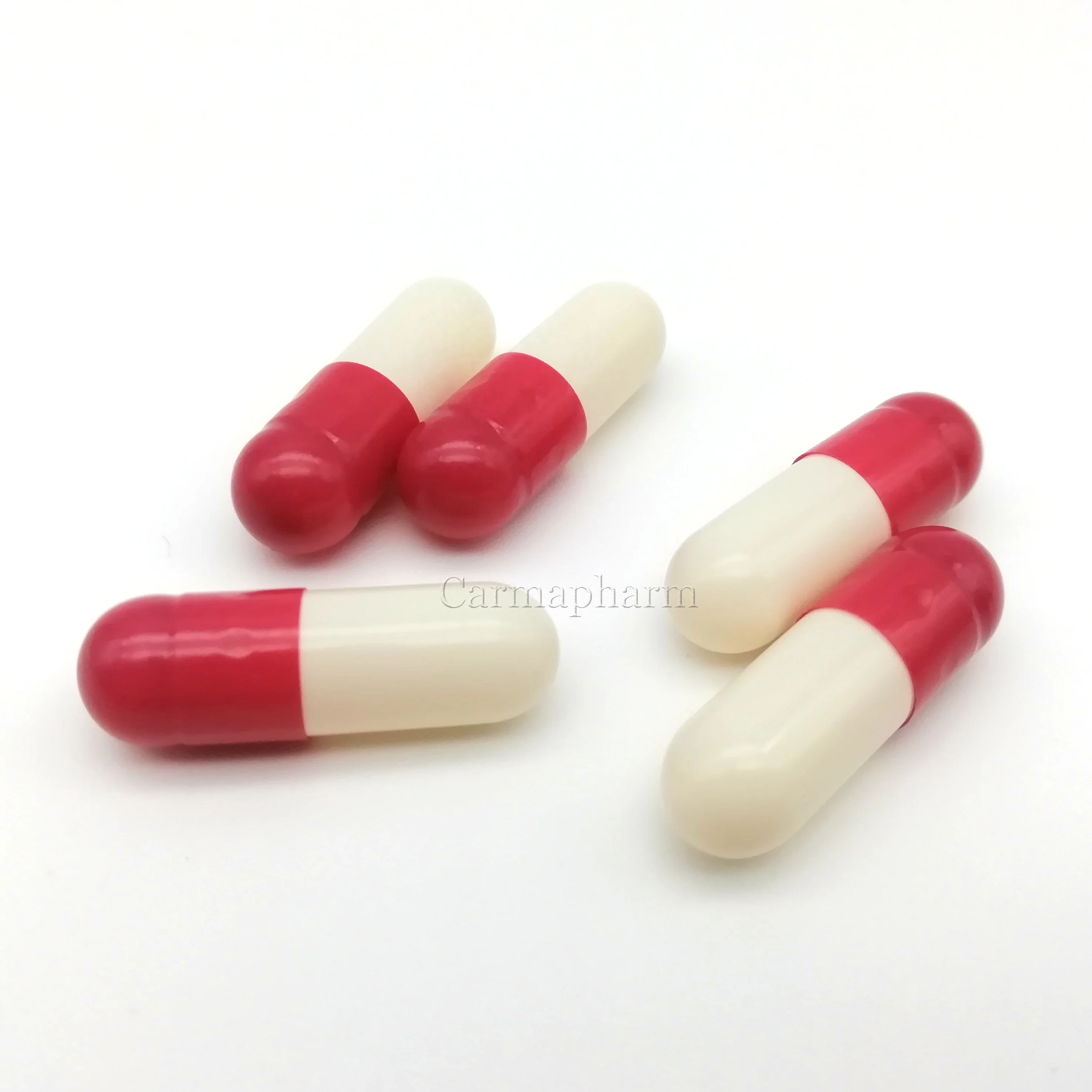 Red white colored BSE Free Empty Hard Gelatin Capsules