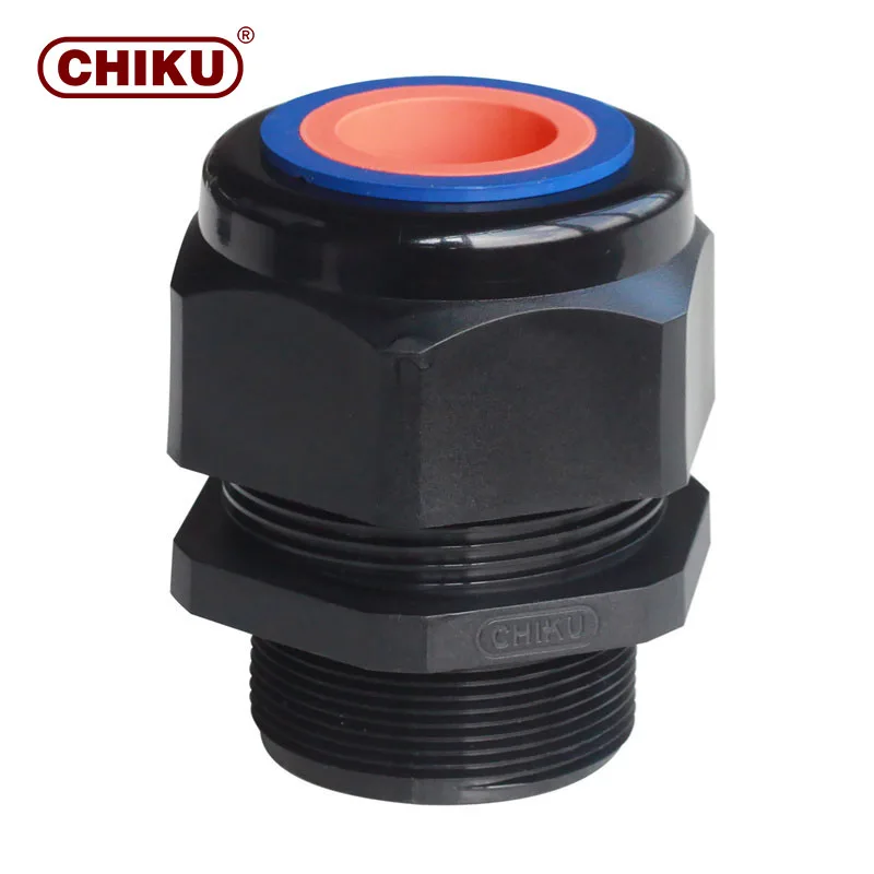 Electrical Rubber Gland Seal Multiple Holes Waterproof Plastic Nylon Cable Gland Size Chart IP68 PG Cable Entry Glands