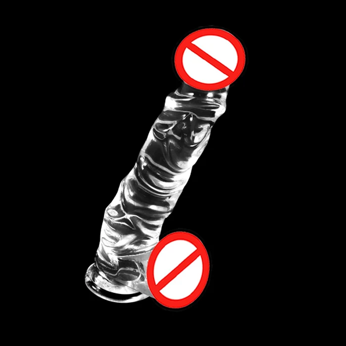 
25.5 cm TPE transparent dildo sex toy for women massage artificial penis big dick sex toy TPE dildo wholesale price 
