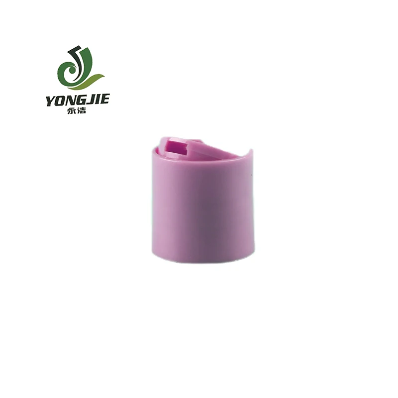 24/410 Colorful disc top cap Plastic press cap disc lid Customized disc top cap