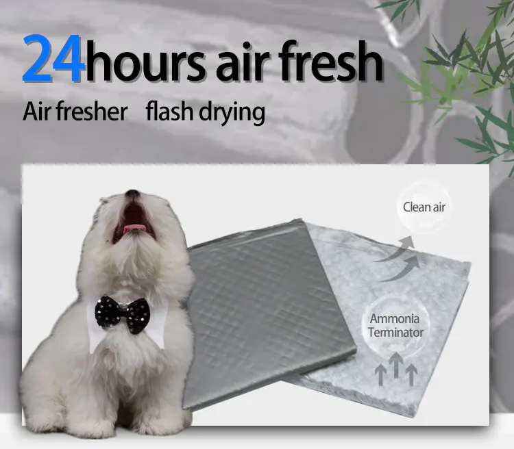 Customized Odor Pads Bamboo Charcoal Dog And Puppy Training Pads Puppy Training Toilet Wee Pee Pads