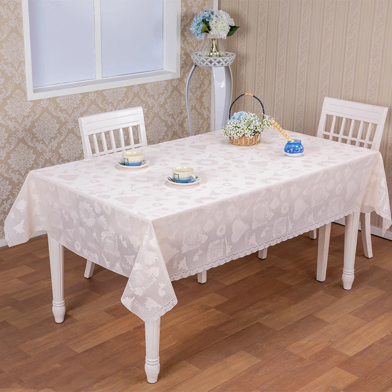 wholesale Household Home PVC Heart Tablecloths Print Roll Table Cloth