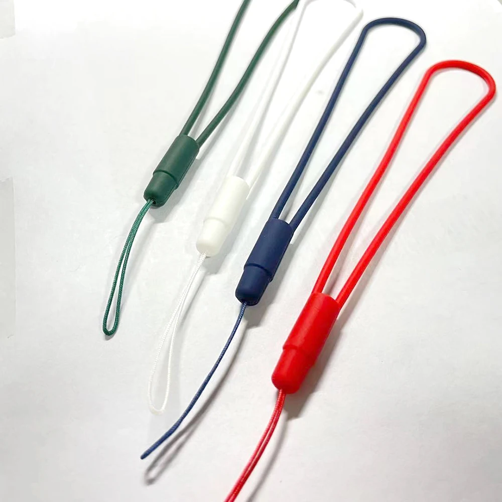 Оптовая продажа, короткий Цветной силиконовый ремешок на запястье для мобильного телефона