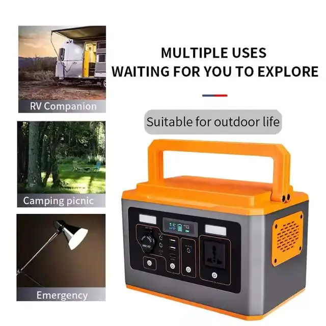 Wireless Charging 500W large capacity 220V super power support outdoor camping portable AC/DC/USB portable power stations