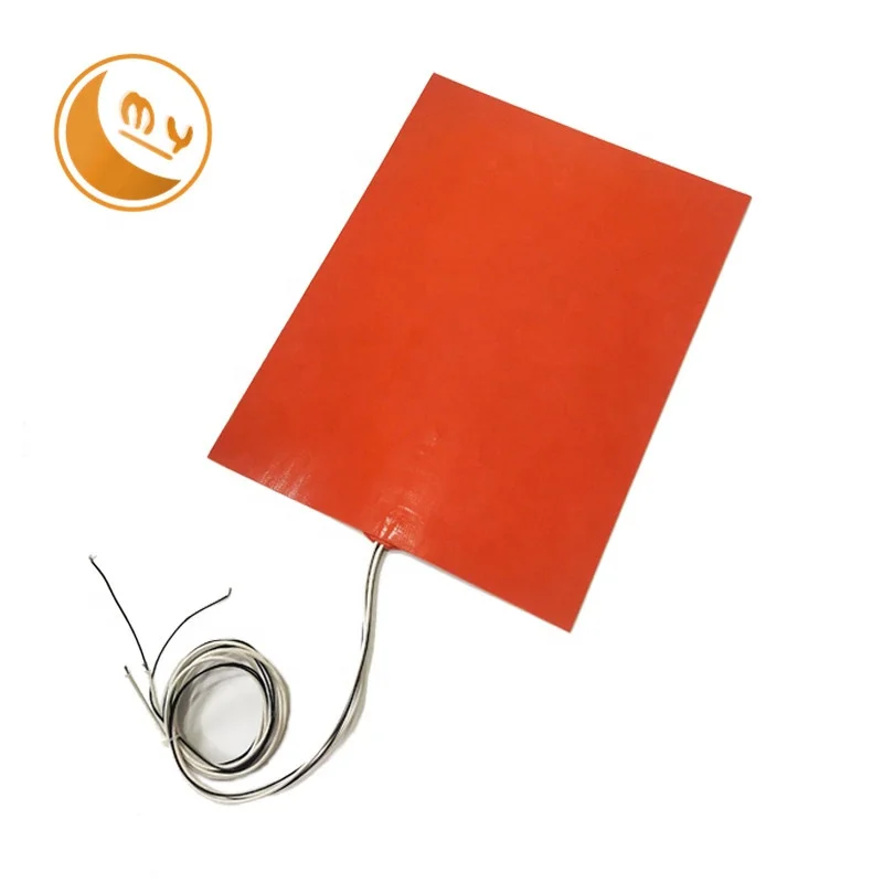 customized factory silicone rubber heater flexible 5v 12v electric car engine battery heater heating plate