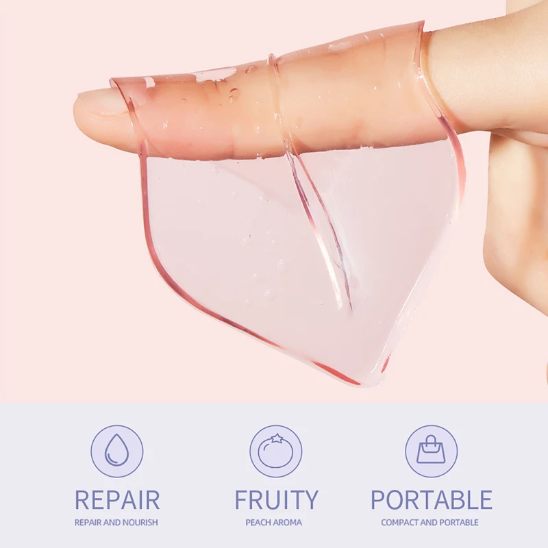 SADOER private label skin care korean style wholesale blueberry moisturizing gel sheet pink crystal collagen sleeping lip mask