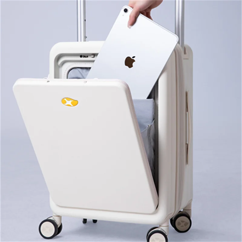 Hot Selling Cabin PC Lightweight Travel Suitcase 20 Inches Expandable Front Pocket Checked Luggage  Medium Suitcase