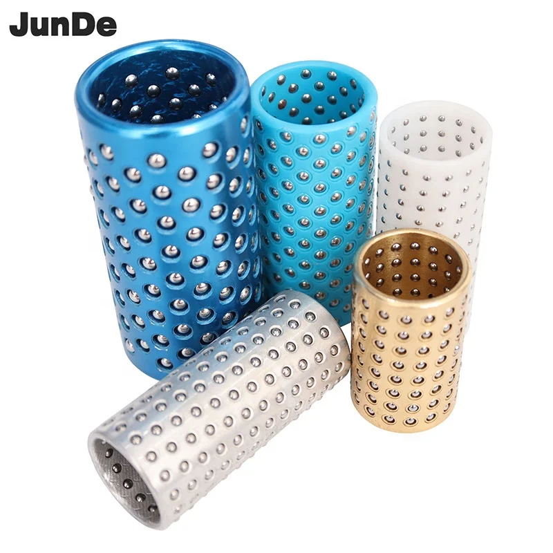 Aluminum Cage Ball Bushing for Guide Post 22*60 Pom Bearing Plastic Cage