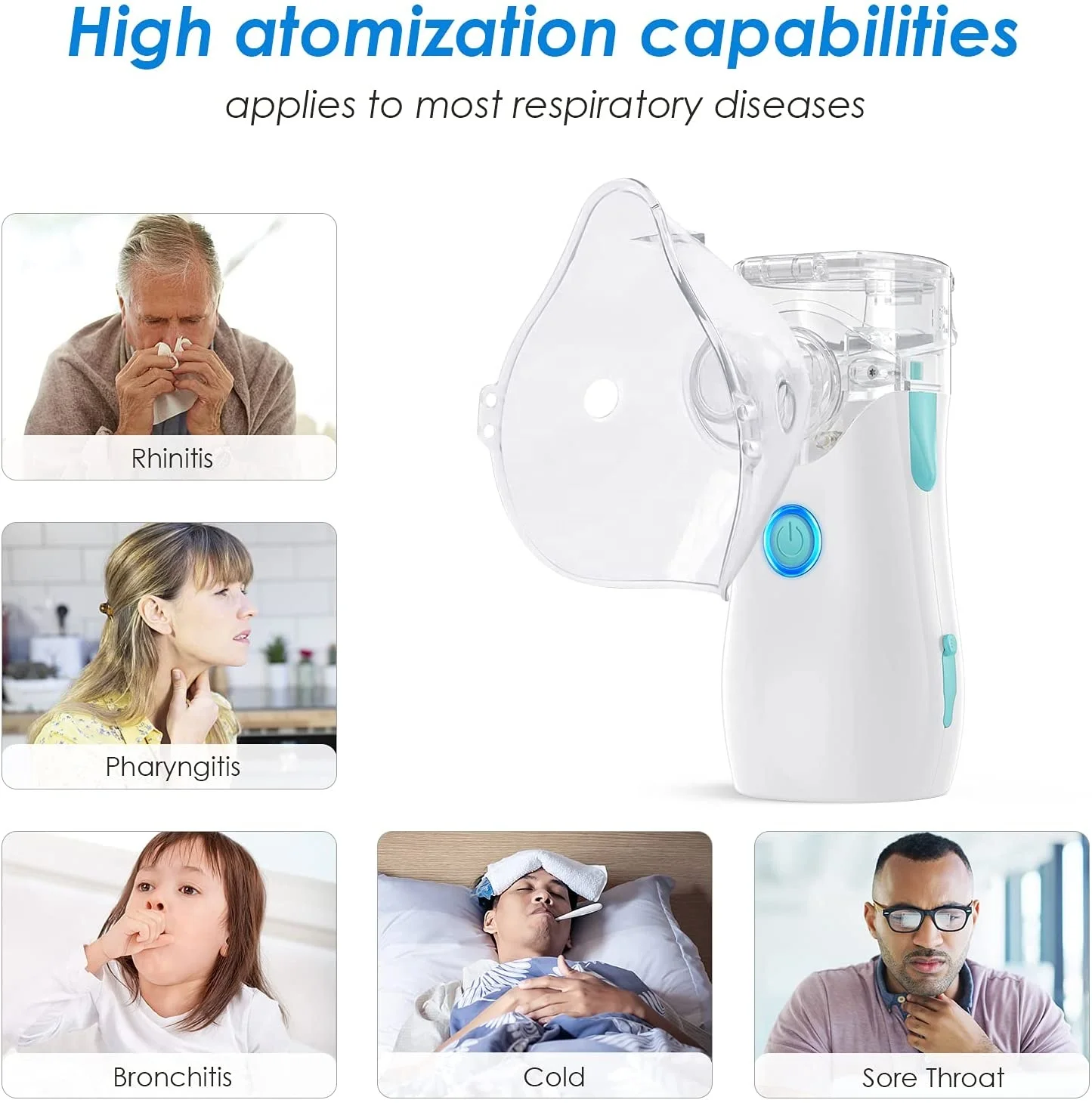 Most Popular Faster Medical Daily Medical Device Manufacturer Portable Nebulizer  China Factory