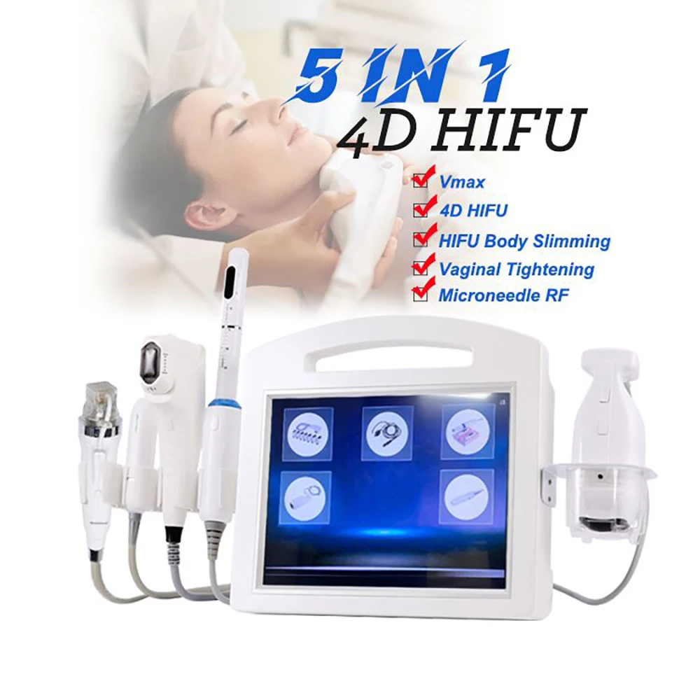 3D 4D vmax hifu liposonixed 7 картриджей высокоинтенсивный сфокусированный Ультразвуковой Лифтинг Лица жиросжигающий косметический инвентарь