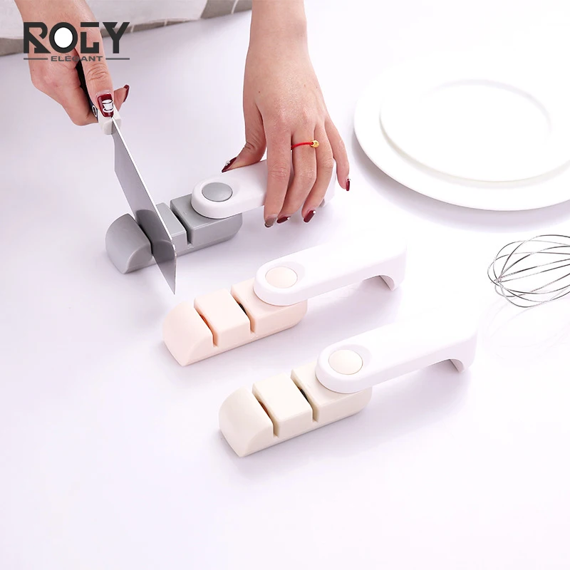 
Low noise Two-stage professional Kitchen Knife Sharpener Rubber 