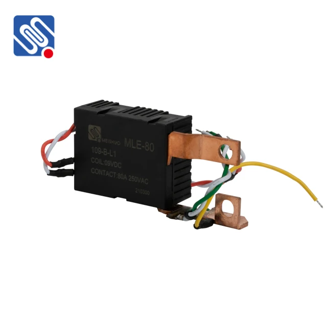 Meishuo MLE-80-109-B-L1 80A 250VAC Metering Relays 9VDC Single Coil Magnetic Latching Relay For Smart Meter