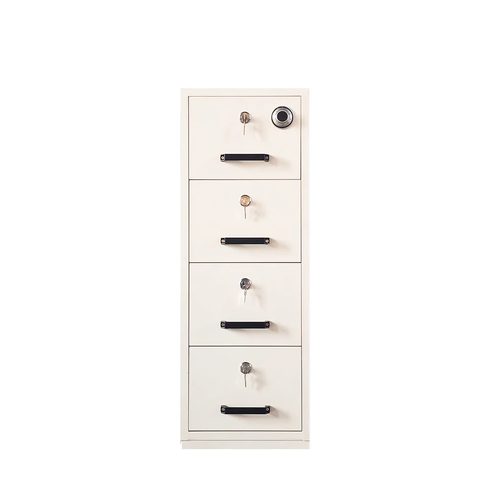 Heavy Duty Steel Fireproof  Filing Cabinet Metal 4 Drawer Cabinet Lateral File Cabinet 4 Drawer with Lock