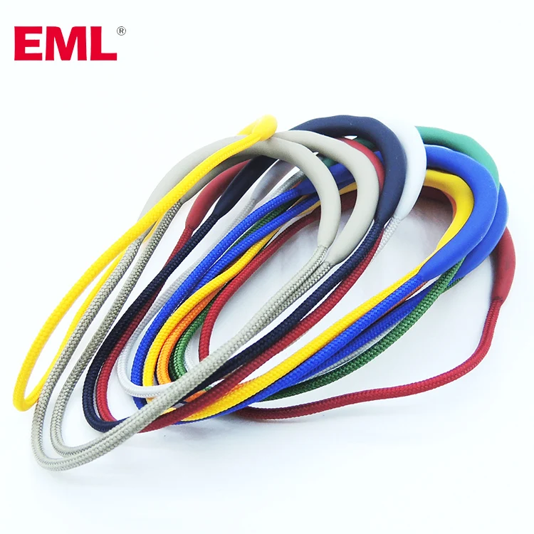 Custom Logo Colorful Zip Accessories Pulls Slider String Cord Rubber Rope Zipper Puller For Bag Pouch Tent Clothing