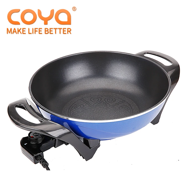 Chinese Factory Price Non Stick Less Oil Fume High Quality Electric Skillet Frying Pan