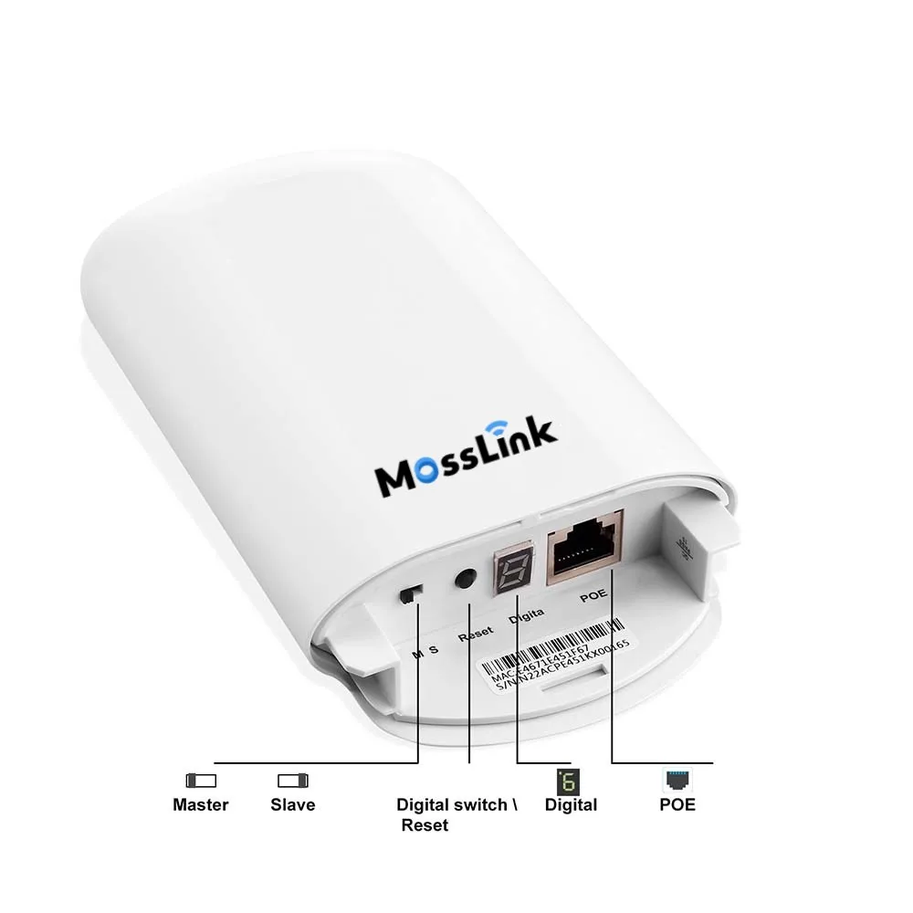 New version 11ac 450mbps outdoor cpe 8dBi high-gain white wireless repeater coverage rj45 enterprise wifi bridge for CCTV