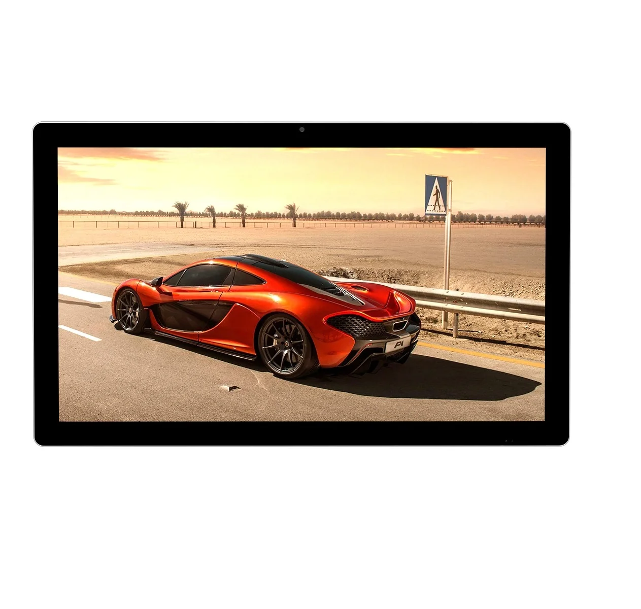 15.6 inch Wall mounted advertising player Android digital signage display Network WiFi Ad player with CMS software