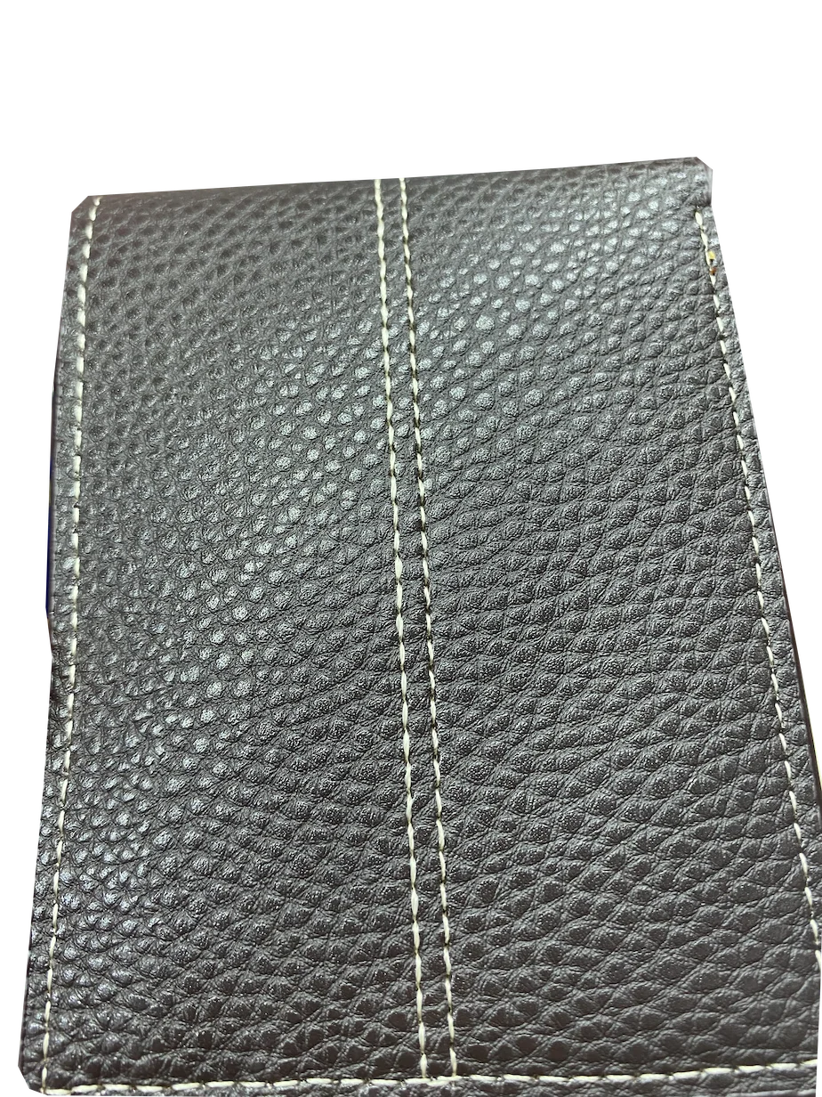 WOKE Factory Outlet Pu Leather Men Wallet Money Clip with ID Window Custom Wallet for Men