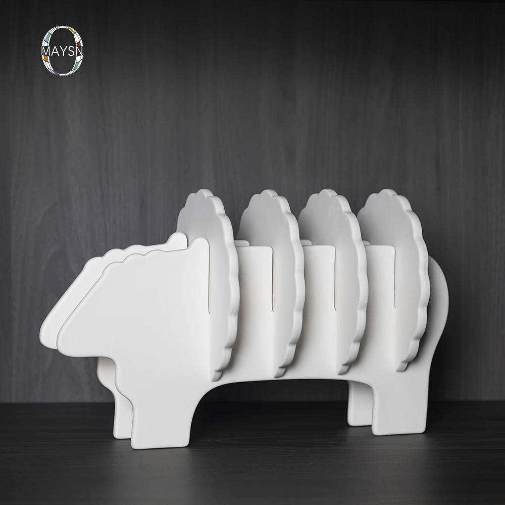 Керамические декоративные подставки для чая и кофе в современном стиле