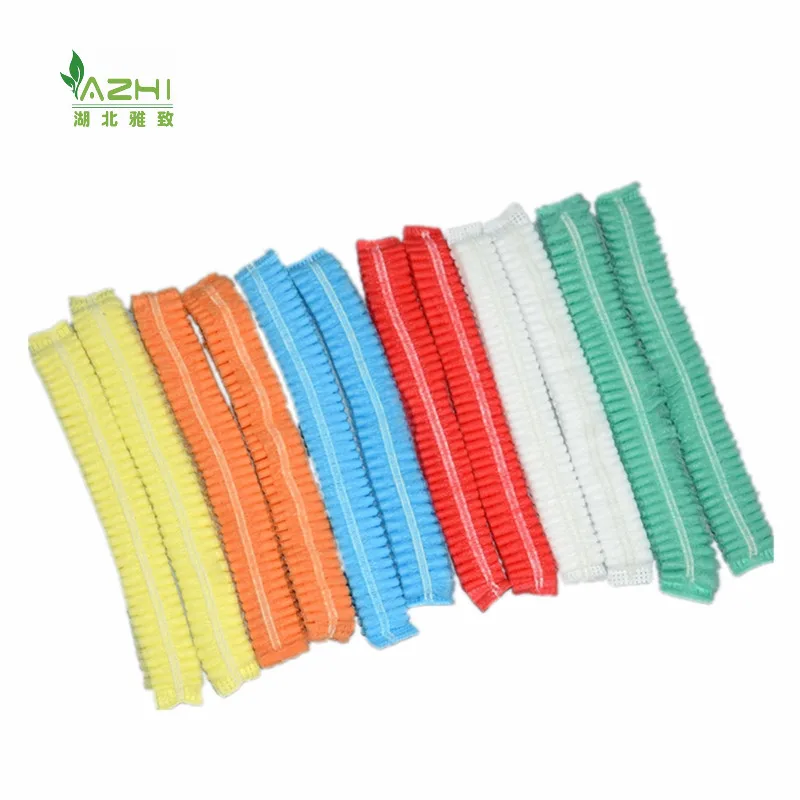 Non-woven  Bouffant Cap for Industrial Use clip cap for Food Service with single/double elastic Bulk Purchase hair net