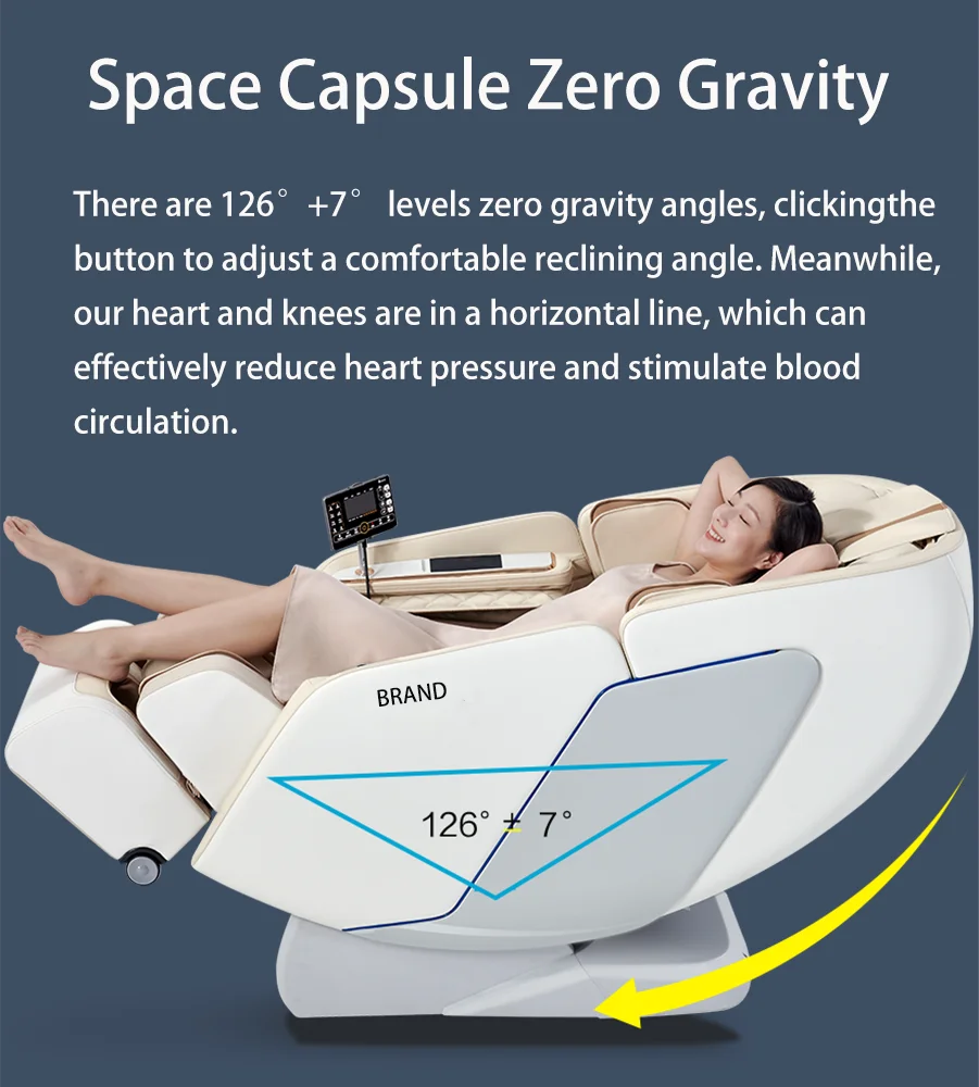 SL Track 4D Full Body Massage Chair Zero Gravity folding recliner luxury massage chair with head massage