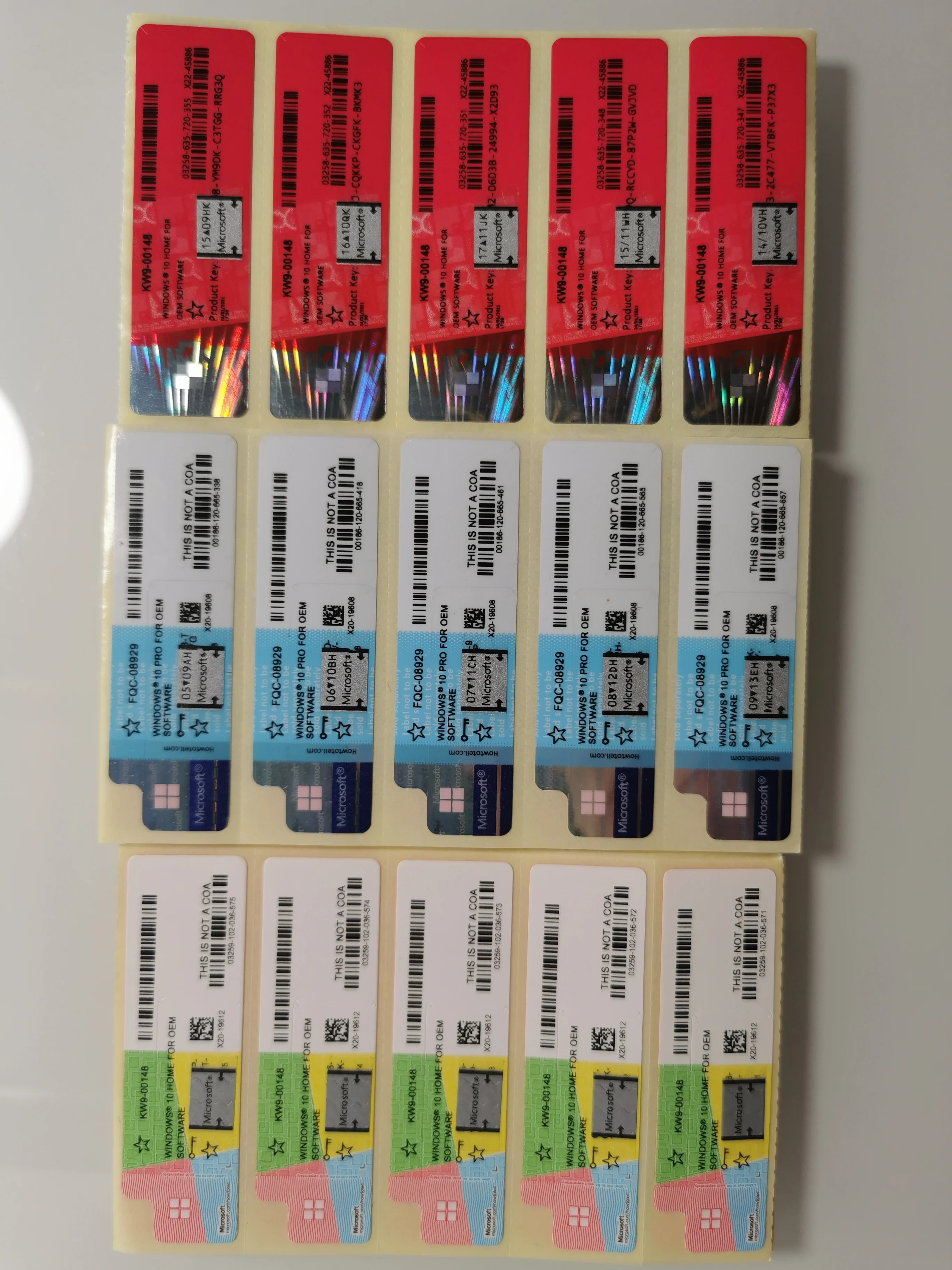 Wholesale Windows 11 Home  Win 10 pro Key COA sticker