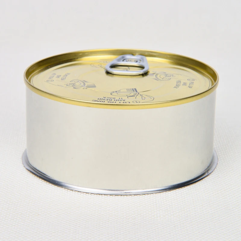 Factory Wholesale Customized Fresh and Safe Tinplate Metal Cans for Seafood Storage Solution