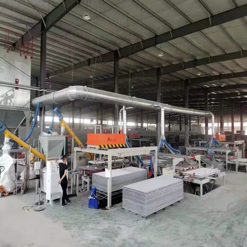 Mgo Board Production Line Fireproof Magnesium Oxide Cement Board Making Machinery Mgo Sand Wall Board Machine