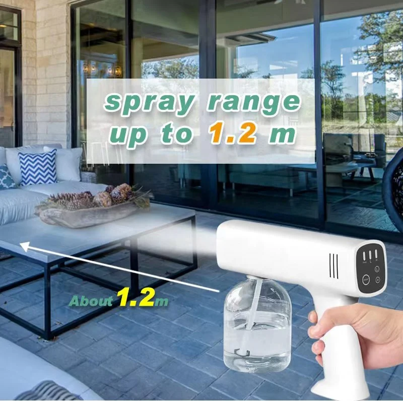 
Mist Sprayer Sterilization Equipments Handheld Atomizer Spray Gun Cordless Disinfection Alcohol Fogger Dispenser For Office 