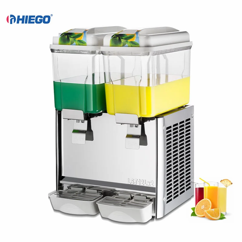Automatic Fruit Juice Dispenser 12*2 liters 220v 50hz cold beverage dispenser commercial Drink Dispensers