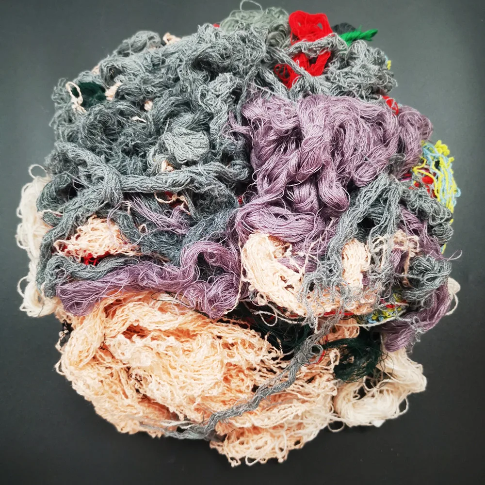 Hot Selling Textile Waste High Quality Best Price Color Mixed 100% Cotton Textile Yarn Waste