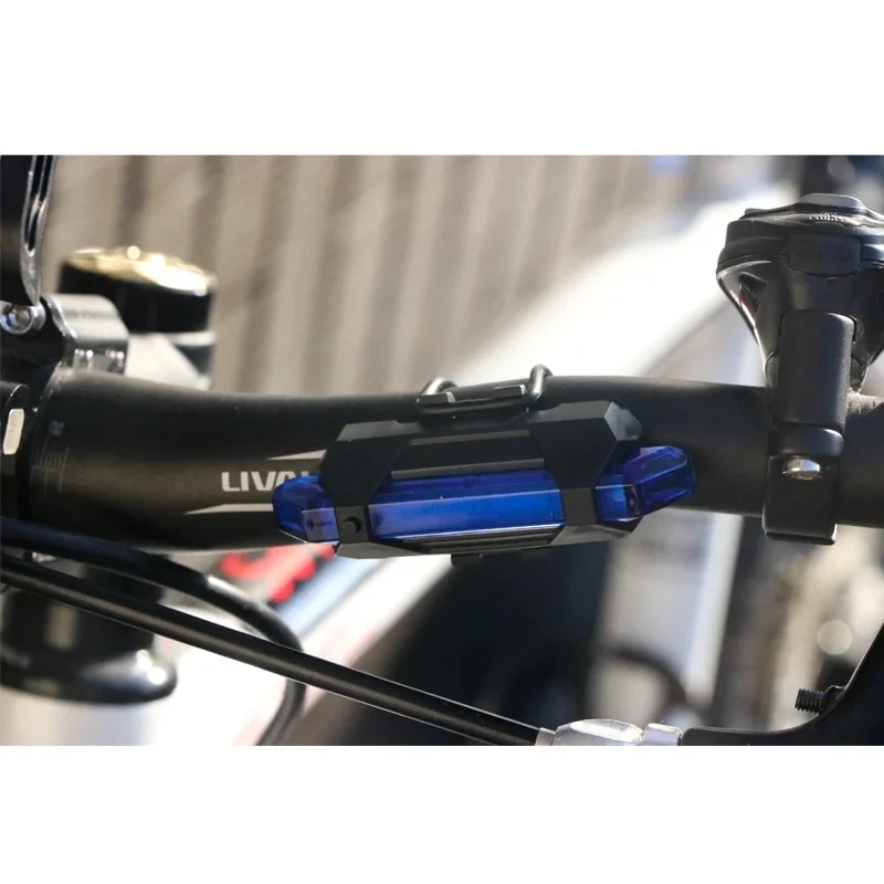 Riderace Bike Light Waterproof Rear Tail Light Portable LED USB Rechargeable MTB Mountain Bicycle Taillamp Safety Warning Light