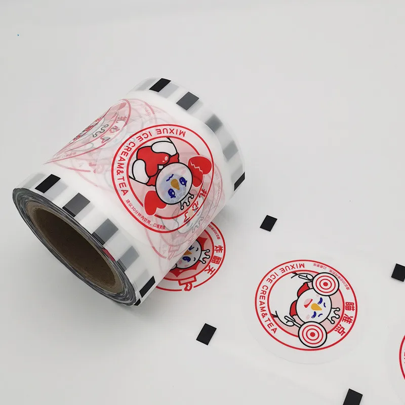 Custom High Quality Plastic Sealing Roll Film For Juice Drinks Cup PET Sealing Film