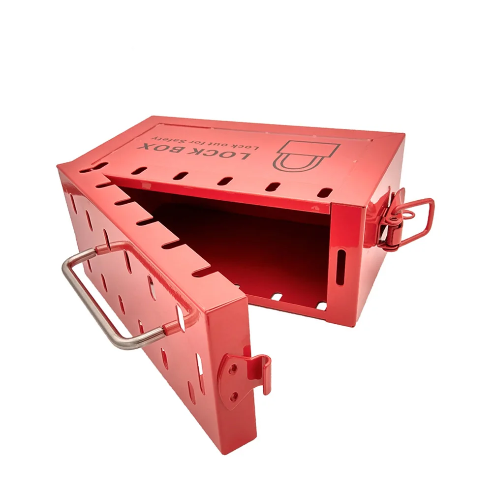 12 Master Lock Red Portable Steel Plate Padlocks Lockout Tagout Safety  Lock Management Station