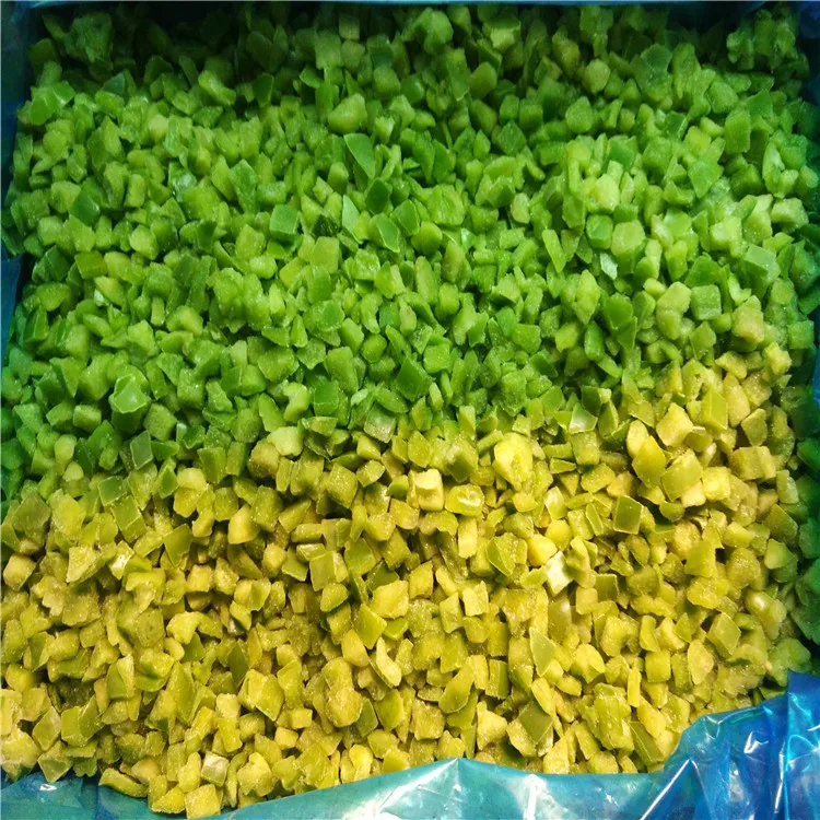
High quality frozen sweet bell pepper IQF diced mixed pepper vegetables 