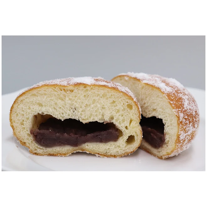 Frozen delicious high quality donut red bean packing slice baking bread