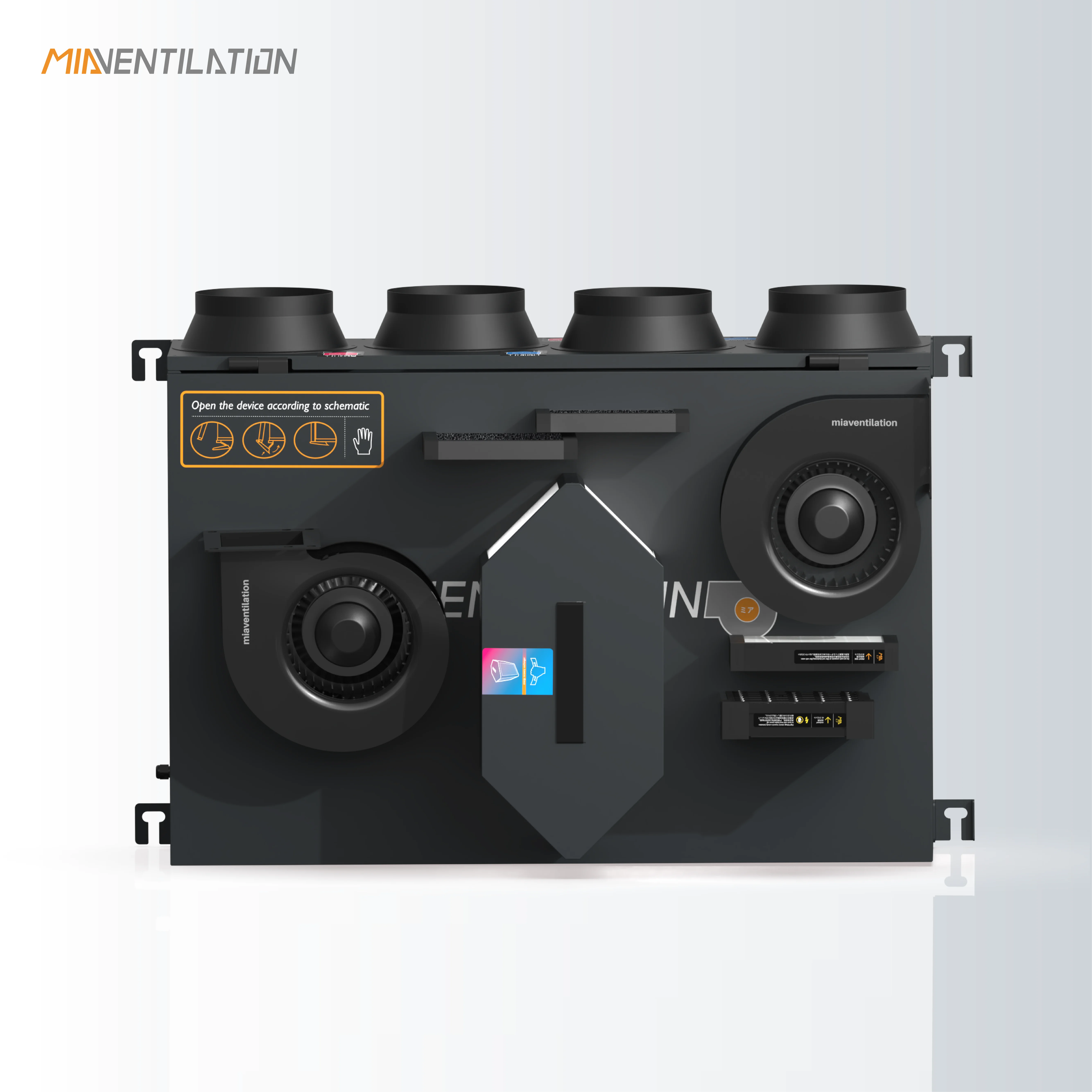 MIA Ceiling Mounted Integrated Air Distribution Box Erv Energy Recovery Ventilation Recuperator Ventilator