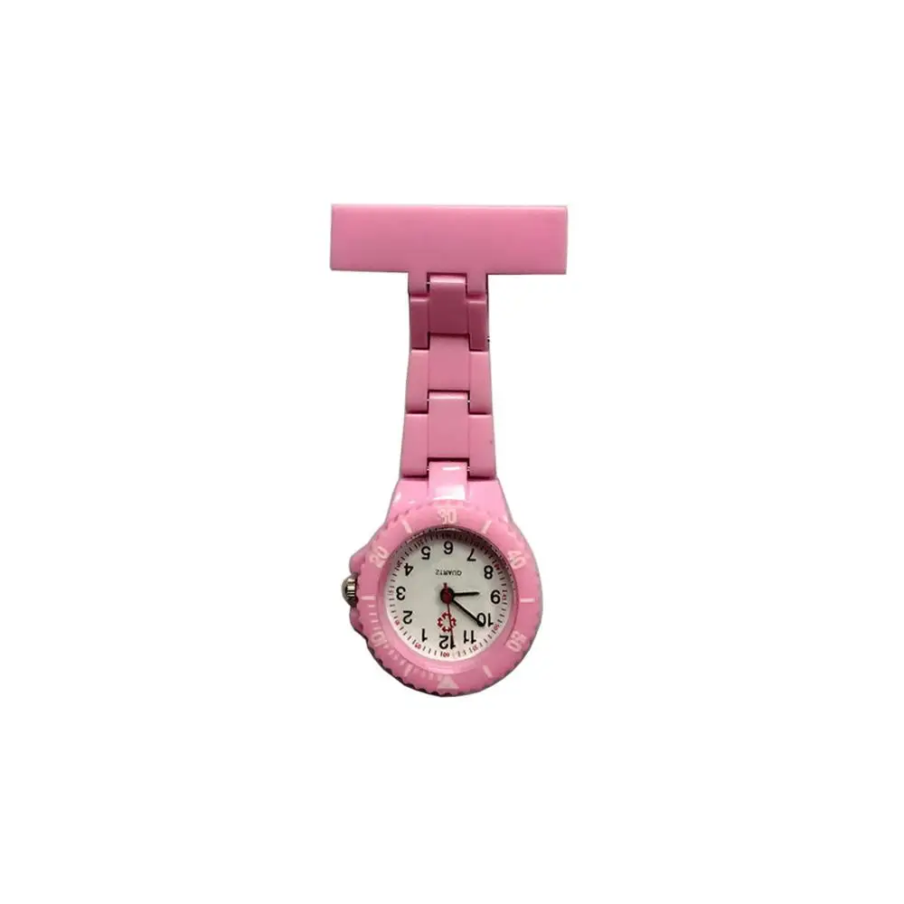 Colorful Nurses Watch Plastic Brooch Design Cheap Portable Watch Brooch  Pendant Hanging  Lovely Medical Nurse Hospital