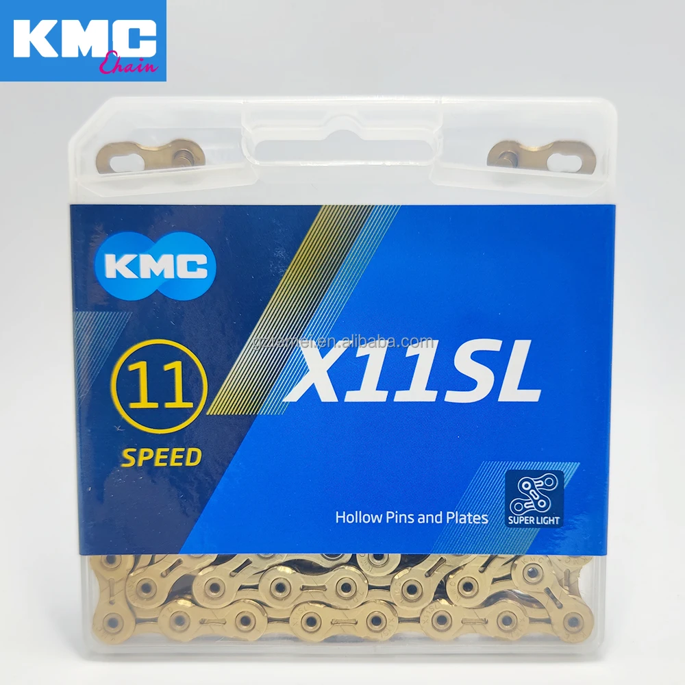 KMC Original Bicycle Chain X11SL Gold 11 Speed Bike Chain Road mountain Bike 118L Chains