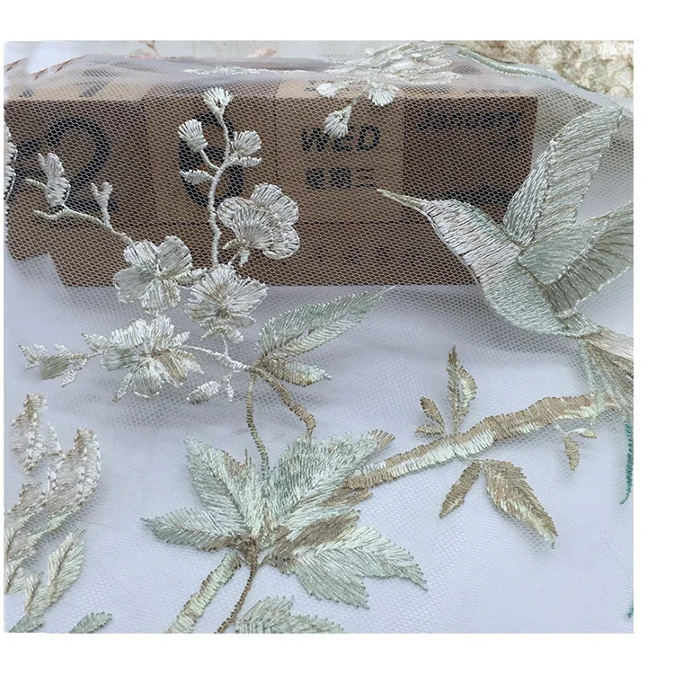 Перфорированная ткань хит продаж цифровая кружевная вышивка для