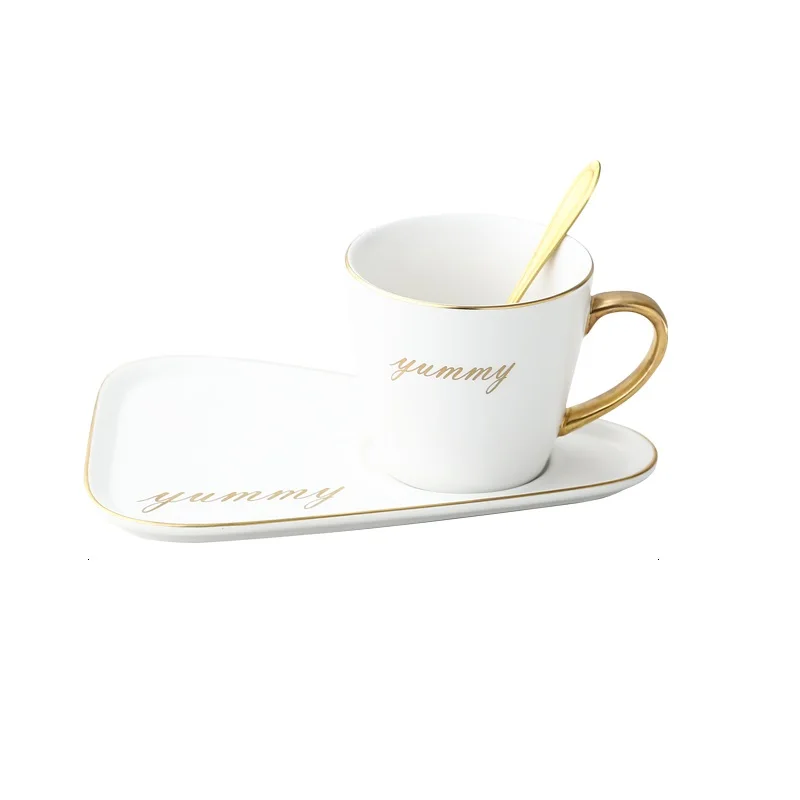 
Gold Edge Porcelain Coffee cup Black Tea Cup , ceramic coffee mugs Tea Mugs 