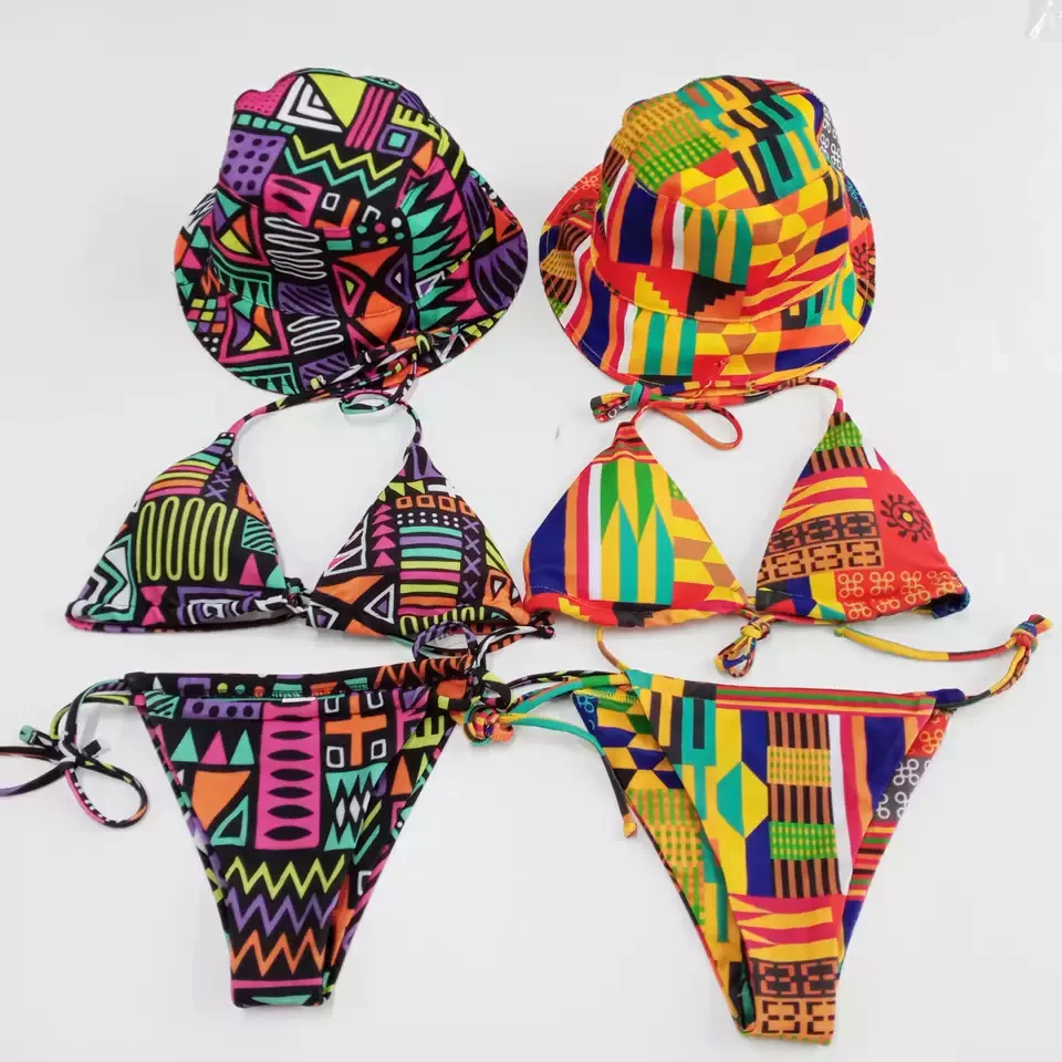 2023 custom  plus size hot sexy string  bikini young girl swimwear woman thong bikinis beachwear