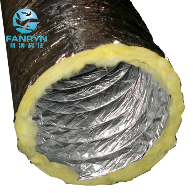 Insulated Flexible Air Duct fire board residential exhaust transfer duct air conditioner insulated duct