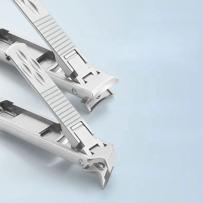 tiktok hot selling 2022 portable folding nail scissors professional double-head dual-use stainless steel nail manicure tool