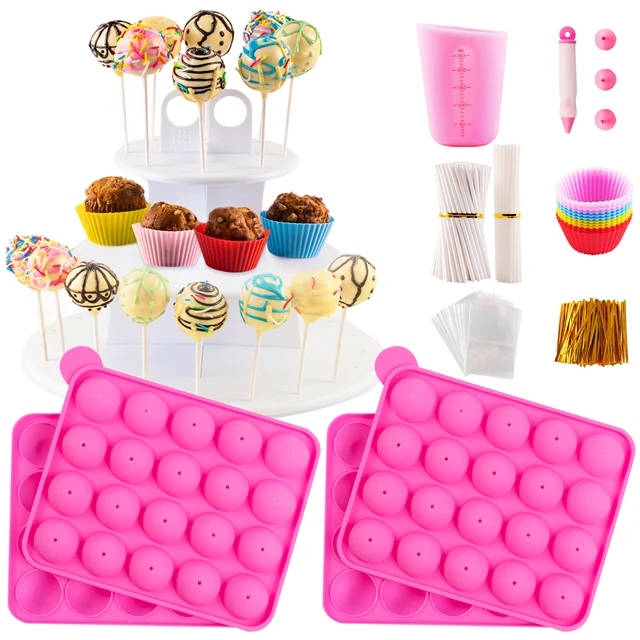 
cake pop stand for Chocolate cake pop maker kit include cake pop sticks and decorating kit for kids 
