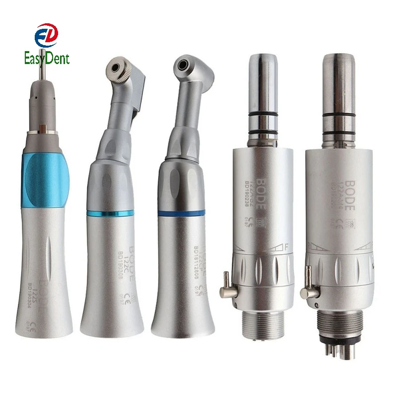 Дешевые стоматологические наконечницы портативный стоматологический низкоскоростной комплект наконечника воздушная турбина Прямой Угловой Воздушный Двигатель 2/4