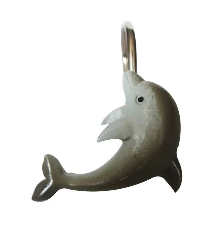 Amazon Selling Factory directly supplies Dolphins Style Shower Curtain Ring Pack of 12