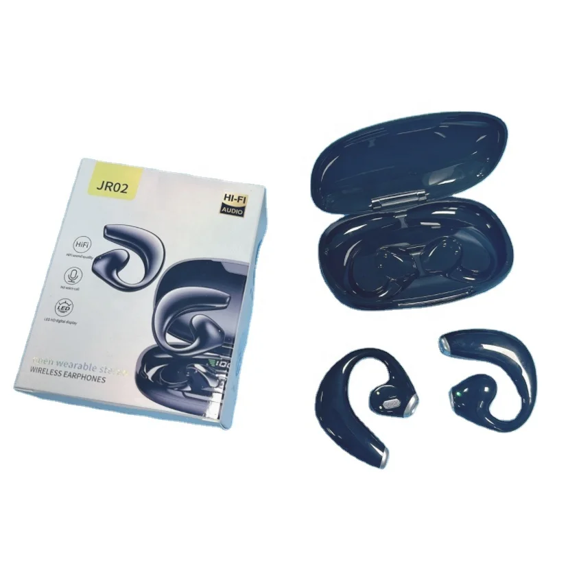 2023 popular ENC noise cancelling over ear ear cuff earbuds wireless tws sport ear clip earphones